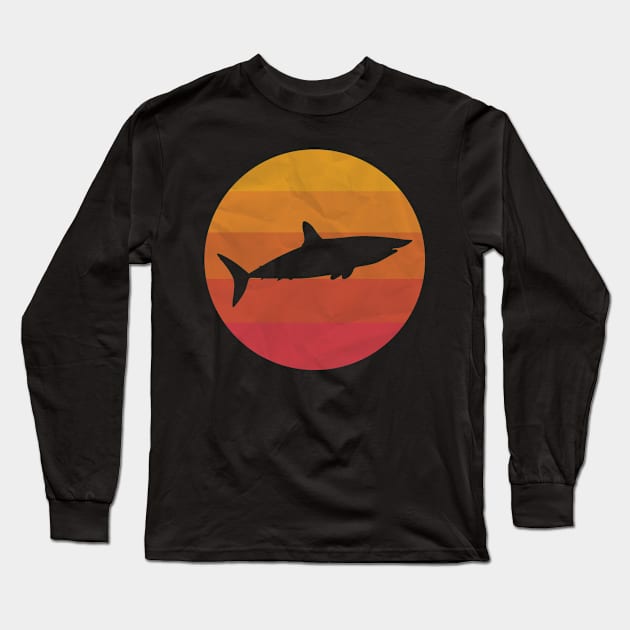 Vintage Mako Shark Long Sleeve T-Shirt by ChadPill